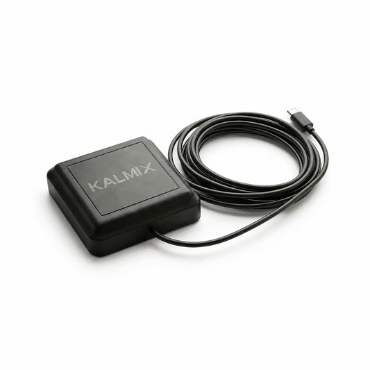 Kalmix SCOUT PRO RTK GNSS receiver with USB-C cable for robotics positioning