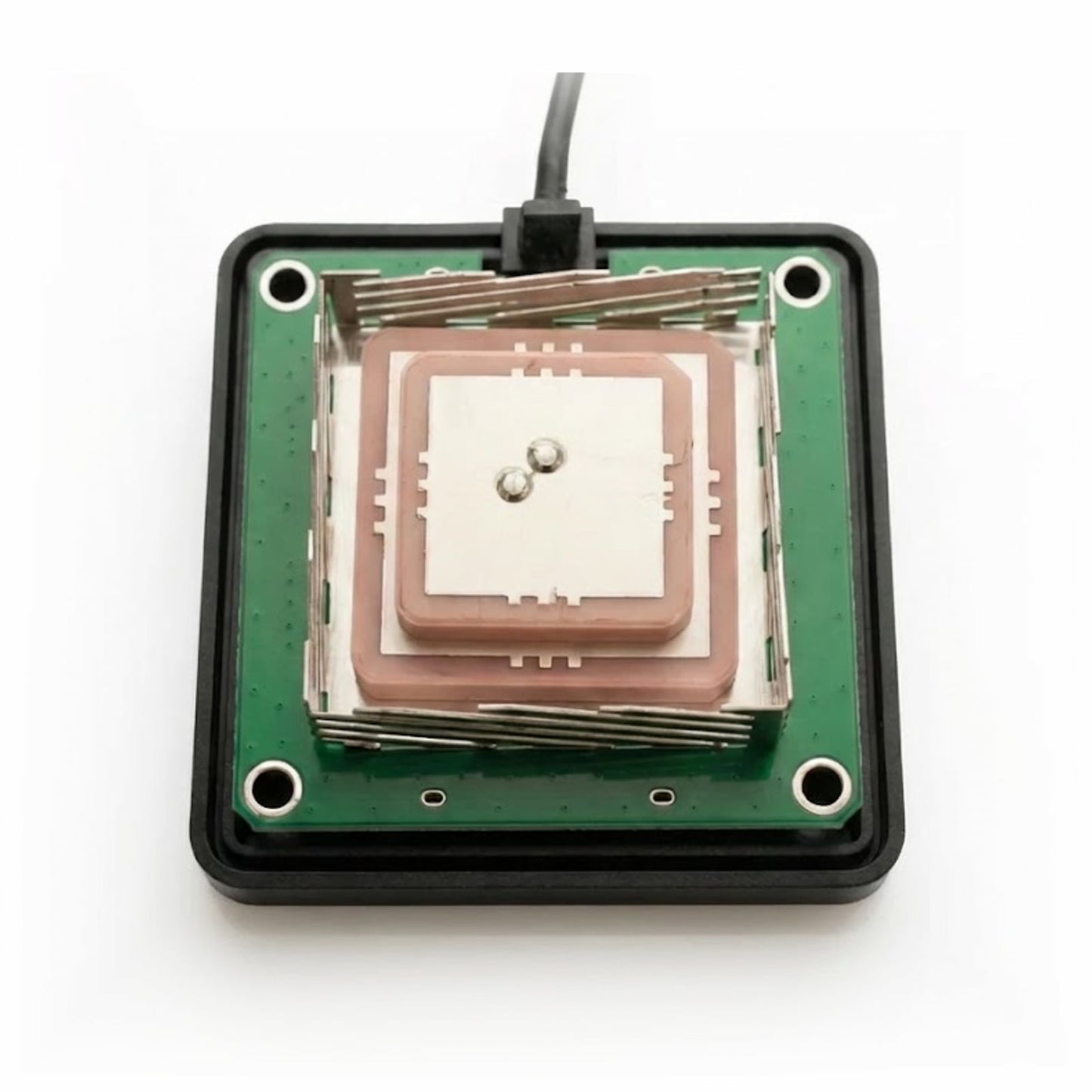 Kalmix SCOUT PRO internal GNSS antenna board showing patch antenna